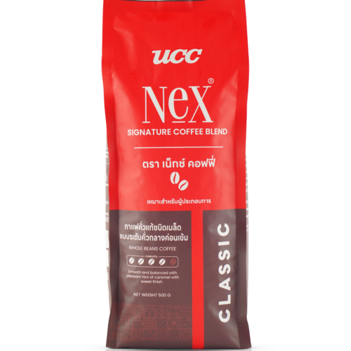ถุงเมล็ดกาแฟ UCC Nex Classic คั่วกลางค่อนเข้ม ขนาด 500 กรัม