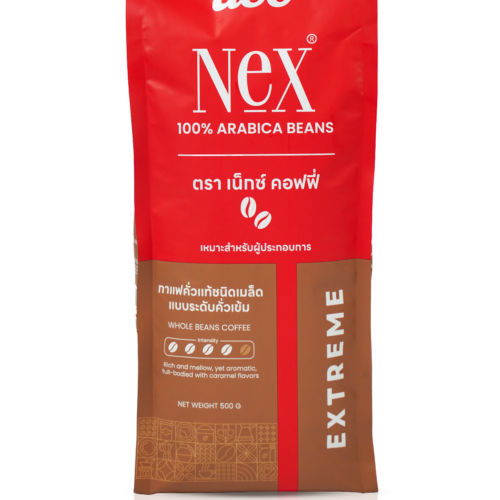 ถุงเมล็ดกาแฟ UCC Nex EXTREME Arabica 100% คั่วเข้ม ขนาด 500 กรัม