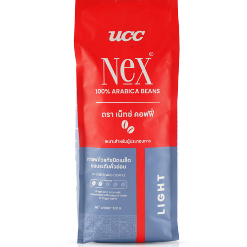 ถุงเมล็ดกาแฟ UCC Nex Light Arabica 100% คั่วกลาง ขนาด 500 กรัม