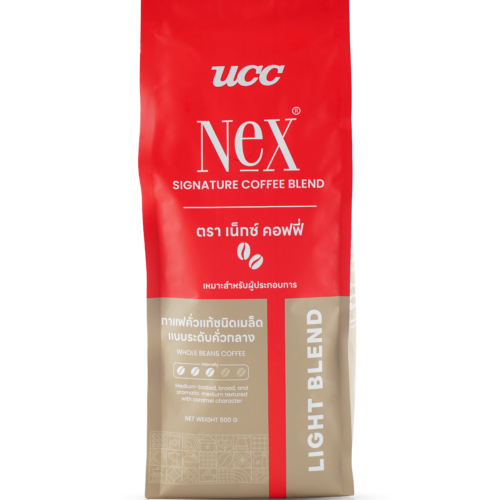ถุงเมล็ดกาแฟ UCC Nex Light Blend คั่วกลาง ขนาด 500 กรัม