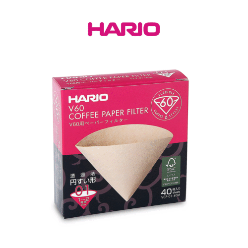 Hario Paper Filter Misarashi for V01 Dripper (40sheets)