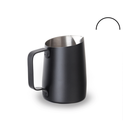Welhome Milk Pitcher Round Spout Black 650 cc