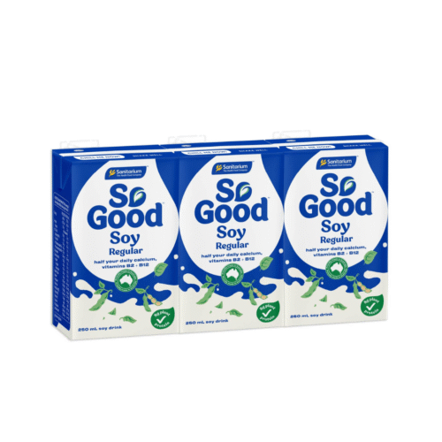 นมทางเลือก So Good สูตร Soy Regular ขนาด 250 ลิตร/กล่อง (มี 3 กล่อง/แพ็ค)