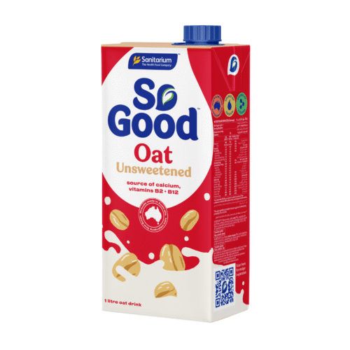 นมทางเลือก So Good สูตร Oat Unsweetened ขนาด 1 ลิตร/กล่อง