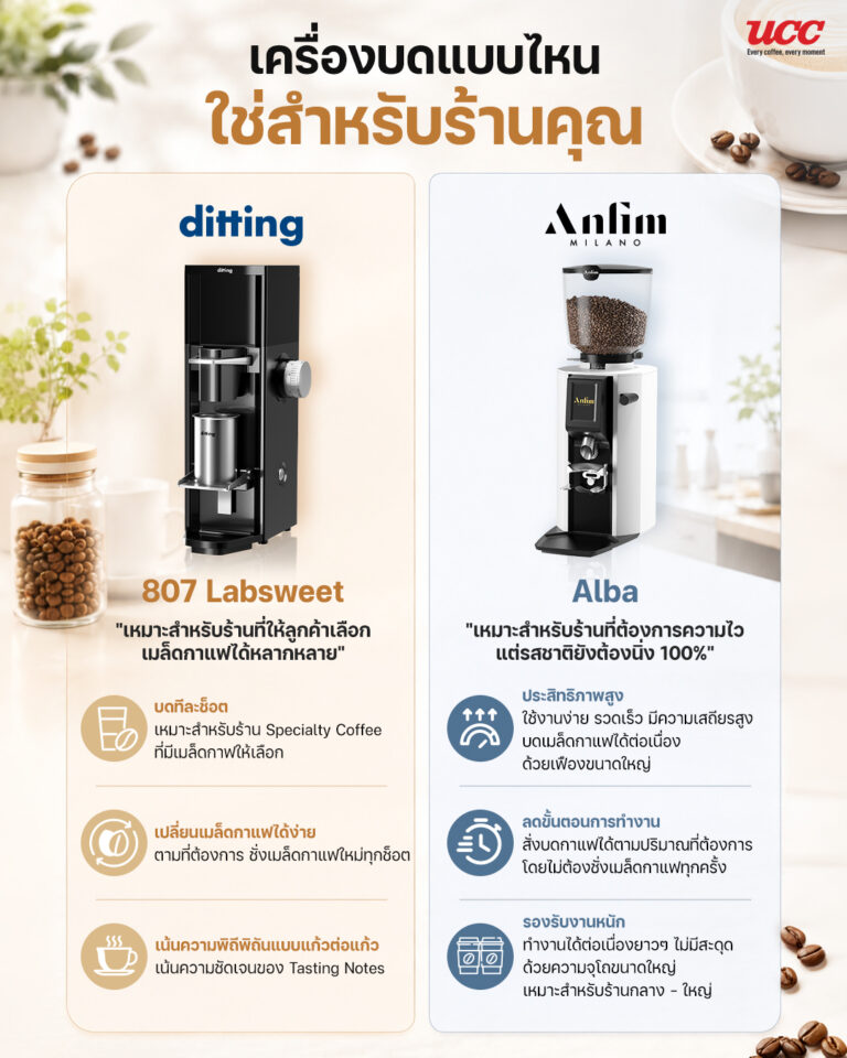 วิธีเลือกเครื่องบดกาแฟให้เหมาะกับร้าน: เจาะลึกความต่างระหว่าง Single Dose และ On-Demand